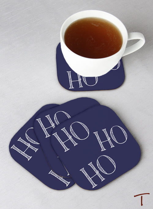 Tenereze Exclusive | HO HO HO Coasters - Set of 4