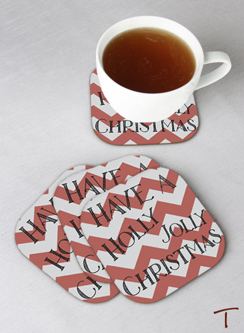 Tenereze Exclusive | Jolly Christmas Coasters - Set of 4