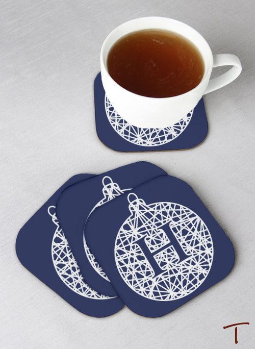 Tenereze Exclusive | Monogram Ornament Coasters - Set of 4