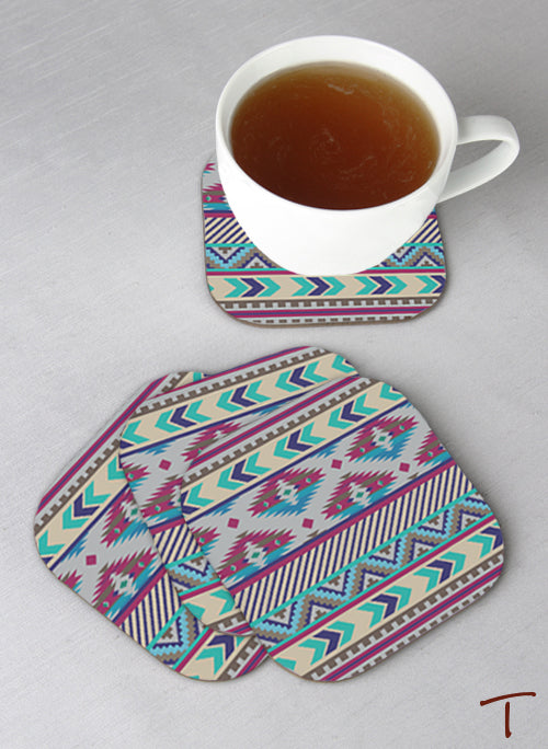 Tenereze Exclusive | Tribal Coasters - Set of 4