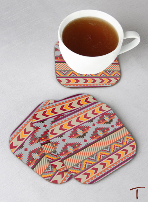 Tenereze Exclusive | Tribal Coasters - Set of 4
