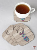 Tenereze Exclusive | Tribal Deer Coasters - Set of 4