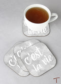 Tenereze Exclusive | C'est la vie Coasters - Set of 4