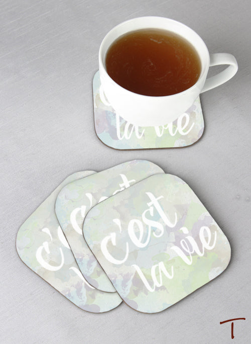 Tenereze Exclusive | C'est la vie Coasters - Set of 4