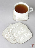Tenereze Exclusive | C'est la vie Coasters - Set of 4