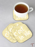Tenereze Exclusive | C'est la vie Coasters - Set of 4