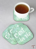 Tenereze Exclusive | C'est la vie Coasters - Set of 4