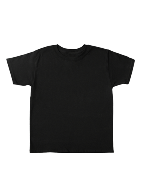 Girl's Youth Tee Black-XS