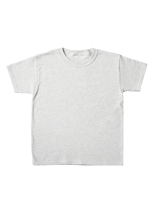 Girl's Youth Tee Grey-LG
